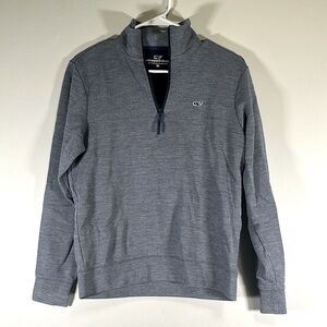 Vineyard vines blue quarter zip pull over XS